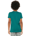 Youth Triblend Tee TEAL TRIBLEND Back