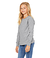 Youth Long Sleeve CVC Tee ATHLETIC HEATHER SIDE