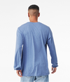 Unisex Triblend Long Sleeve BLUE TRIBLEND Back