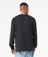 Unisex Triblend Long Sleeve SOLID DARK GREY TRIBLEND Back