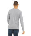 Unisex Triblend Long Sleeve ATHLETIC GREY TRIBLEND Back