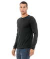 Unisex Triblend Long Sleeve CHARCOAL BLACK TRIBLEND Side