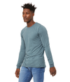 Unisex Triblend Long Sleeve DENIM TRIBLEND Side