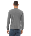 Unisex Triblend Long Sleeve GREY TRIBLEND Back