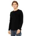 Unisex Triblend Long Sleeve SOLID BLACK TRIBLEND Side