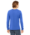 Unisex Triblend Long Sleeve TRUE ROYAL TRIBLEND Back