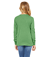 Youth Triblend Long Sleeve Tee GREEN TRIBLEND BACK