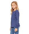 Youth Triblend Long Sleeve Tee TRUE ROYAL TRIBLEND SIDE
