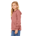 Youth Sponge Fleece Hoodie MAUVE Side