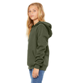 Youth Sponge Fleece Hoodie MILITARY GREEN Side
