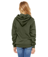 Youth Sponge Fleece Hoodie MILITARY GREEN Back