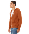 Unisex Sponge Fleece Zip Hood AUTUMN Side