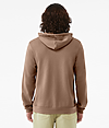 Unisex Sponge Fleece Zip Hood VINTAGE BROWN Back