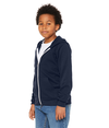 Youth Full Zip Hood NAVY Side