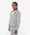 Youth Full Zip Hood ATHLETIC HEATHER (90C/10P) Side