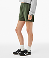 Womens Cut Off Sweatshort MILITARY GREEN Side
