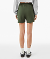 Womens Cut Off Sweatshort MILITARY GREEN Back