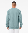 Unisex Crewneck Sweatshirt HEATHER BLUE LAGOON Back