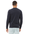 Unisex Crewneck Sweatshirt HEATHER NAVY (60C/40P) Back