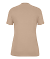 Womens Cotton Relaxed Tee TAN BACKOF