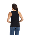 Womens Cotton Tank BLACK Back