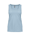 Womens Cotton Tank STONEWASH DENIM FrontOF