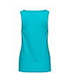 Womens Cotton Tank TAHITI BLUE BackOF