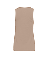 Womens Cotton Tank TAN BackOF
