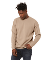 Unisex Drop Shoulder Fleece TAN Side