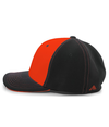 M2 Performance Flexfit ORANGE/BLACK/BLACK lside