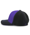 M2 Performance Flexfit PURPLE/BLACK/BLACK lside