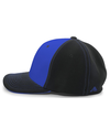 M2 Performance Flexfit ROYAL/BLACK/BLACK lside