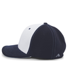 M2 Performance Flexfit WHITE/NAVY/NAVY lside