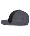Trucker FlexFit Hat BLACK/GRAPHITE/GRAPHITE SIDE