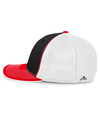 Trucker FlexFit Hat BLACK/WHITE/RED SIDE