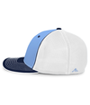 Trucker FlexFit Hat COLUMBIA BLUE/WHITE/NAVY SIDE