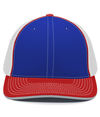 Trucker Pacflecx ROYAL/WHITE/RED Front