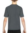 Performance Youth T-Shirt CHARCOAL BACK
