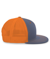 D-Series Trucker Snapback GRAPHITE/NEON ORANGE/GRAPHITE rside