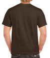 Heavy Cotton Adult T-Shirt DARK CHOCOLATE Back