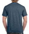 Heavy Cotton Adult T-Shirt HEATHER NAVY (50C/50P) Back