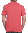 Heavy Cotton Adult T-Shirt HEATHER RED (50C/50P) Back