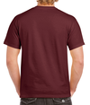 Heavy Cotton Adult T-Shirt MAROON Back