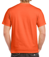 Heavy Cotton Adult T-Shirt ORANGE Back
