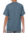 Heavy Cotton Youth T-Shirt HEATHER NAVY (50C/50P) Back