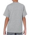 Heavy Cotton Youth T-Shirt SPORT GREY (90C/10P) Back