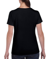 Heavy Cotton Womens T-Shirt BLACK Back