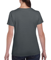 Heavy Cotton Womens T-Shirt CHARCOAL Back