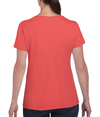 Heavy Cotton Womens T-Shirt CORAL SILK Back