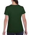 Heavy Cotton Womens T-Shirt FOREST GREEN Back